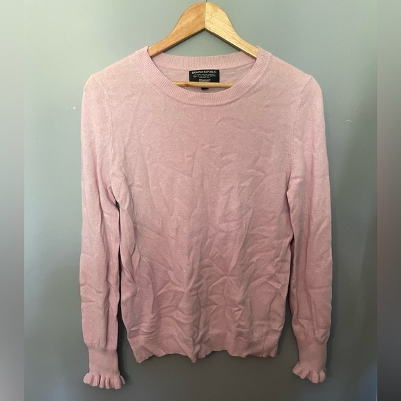 Banana Republic pink Italian Filpucci wool blend  sweater - Picture 2 of 8